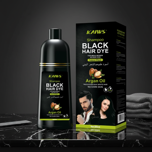 Nuova Crema Colorante per Capelli <span class=keywords><strong>Permanente</strong></span> <span class=keywords><strong>Senza</strong></span> <span class=keywords><strong>Ammoniaca</strong></span>, di Grado Premium, Nero e Marrone, 500ml, Facile Applicazione - Product Image 1