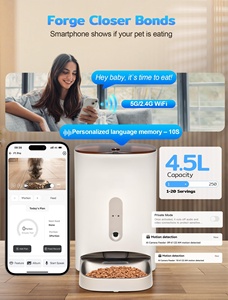 4.5L Automatic <b>Cat</b> Dog Food Dispenser App Remote Timing Quantitative Smart Pet <b>Feeder</b> - Product Image 2