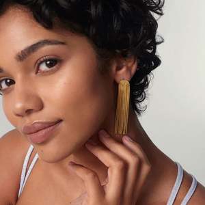 Tassel Earrings <b>Stainless</b> <b>Steel</b> Jewelry 18K Gold Plated <b>Jewellery</b> for Women Boucles D'oreilles En Acier Inoxydable Bijoux Femme - Product Image 2