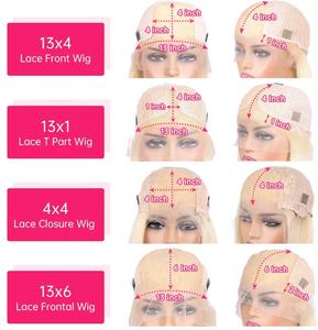 Cherry Red Highlight Blonde 613 Body Wave Skunk Stripe parrucca naturale parrucche rosa capelli umani anteriore in pizzo 26 pollici parrucche in pizzo rosa scuro HD - Product Image 4