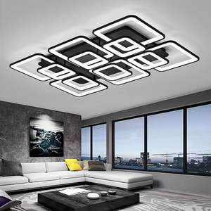 Modern LED Ceiling Lights Dimmable Acrylic <strong>Surface</strong> Mounted CE Certified for Living Room Use Iron Base - Product Image 1