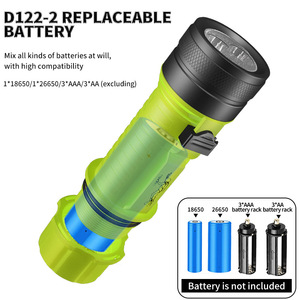 XHP50 Underwater Flashlight 10W LED Rechargeable Magnetic <b>Switch</b> Diving Light With Wrist Strap - Product Image 5