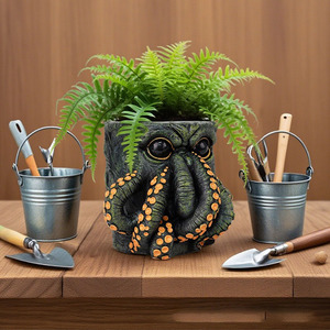 Maceta de Resina Estilo Cthulhu, Adorno de Mesa con Tentáculos de Pulpo, Decoración de Halloween - Product Image 4