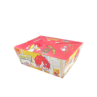 Boîte à emporter pour poulet frit à la coréenne, non pliable, boîte en papier anti-graisse de qualité commerciale pour cuisses, ailes, filets, personnalisable