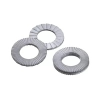 Rondelle anti-desserrage autobloquante à double couche en acier inoxydable 304 Rondelle de verrouillage Rondelle de couche de dent imprimée double face
