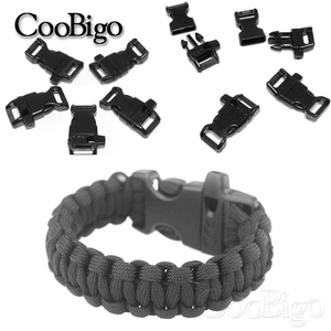 Hebilla de silbato de <span class=keywords><strong>14mm</strong></span>, sujetador de liberación rápida lateral para bolsa, correa, mochila, arnés de pecho, accesorios de costura de plástico curvo, 100 Uds. - Product Image 6