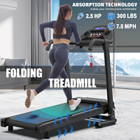 Máquina de Correr Multifuncional para Gimnasio con Capacidad de 120 kg, Equipo de Fitness con 12 Programas, Caminadora Plegable para Uso Doméstico con Manillares