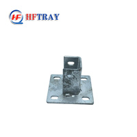 Connecteur de canal de base Unistrut standard industriel, raccord de pliage pour profilé en C, plaque de base 145x145mm, électrogalvanisé