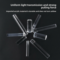 Tige de guidage lumineux LED transparente 3mm PMMA, longueur personnalisée OEM ODM, vente en gros directe usine