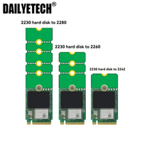 Adaptateur de carte de transfert pour disque SSD M.2 NGFF 2230 2242 2260 vers 2280, carte d'extension