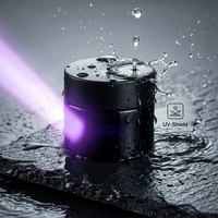 Pot en verre noir UV de 5 ml prêt à être expédié avec bouchon en bakélite, faible MOQ, vente en gros, mini pot en verre pour échantillon de crème de voyage