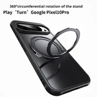 Étui de protection magnétique rotatif compatible transfrontalier avec support intégré pour téléphones mobiles Google Pixel 9 Pro XL et Pixel 10 Pro