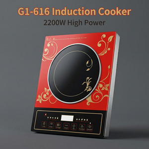 Cuisinière à induction électrique portable 3500W en acier inoxydable avec écran tactile, cuisson rapide, économie d'énergie, cuisinière à induction légère - Product Image 5