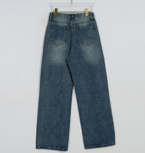 Pantalones de mezclilla personalizados de alta calidad para dropshipping, estilo jogger y pantalón de vestir, unisex, de algodón, con parche bordado, para hombre - Product Image 3