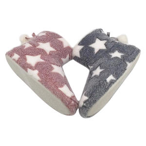 Botas <span class=keywords><strong>de</strong></span> invierno para mujer, zapatos cálidos con forro <span class=keywords><strong>de</strong></span> felpa para casa con pompones, zapatillas <span class=keywords><strong>de</strong></span> interior, botines - Product Image 5