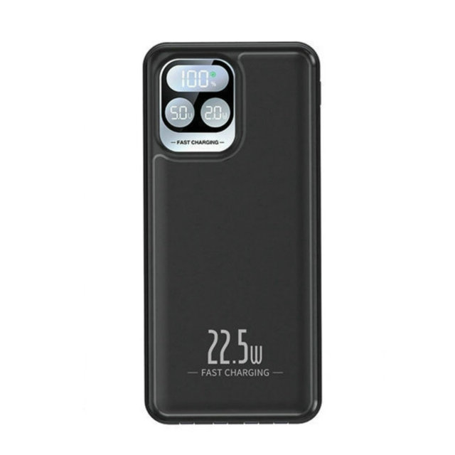 Portable Gift 10000mah Power Banks PD 22.5W Fast Charging Power Source High Capacity 20000mAh Power Bank Build-in 4 in 1 Cable