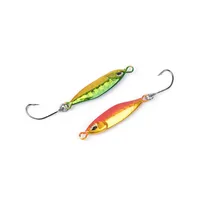 Mini leurre de pêche en métal spinnerbait, petit poisson, hameçon simple, gabarit ruisseau truite, glace d'hiver, 3.2cm, 5g