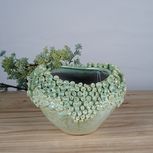 <span class=keywords><strong>Vaso</strong></span> da Tavolo in Ceramica Ecologica Fatto a Mano Lianda, Design Contemporaneo per Fiori e <span class=keywords><strong>Piante</strong></span> Succulente, San Valentino, Chaozhou - Product Image 5