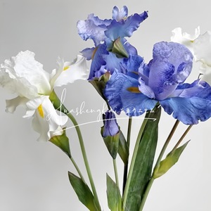 Ramo de Flores de Iris Artificiales, Flores de Seda de Alta Simulación, Decoración para Bodas y Hogar YWH 01 - Product Image 2
