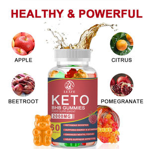 Vente chaude Mère Vinaigre De Cidre De Pomme En Gomme Keto BHB 2000mg Booster Cétogène ACV Gommes Minceur Detox Gummies - Product Image 3