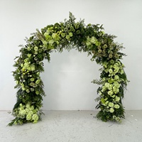 Arche de mariage en métal sur mesure, de haute qualité, durable, écologique, avec des fleurs artificielles pour la décoration de mariage et de fête