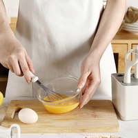 Ensemble d'outils de cuisine multifonctionnels au design moderne avec lames en acier au carbone, couteau à fruits blanc, éplucheur