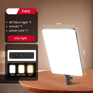 Kit d'éclairage LED plat de <span class=keywords><strong>16</strong></span> pouces, 19 pouces, 24 pouces, éclairage photo avec trépied, lumières à intensité variable pour Youtube Tiktok - Product Image 4