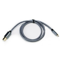 Câble d'imprimante USB 2.0 Type C vers USB B en nylon tressé et aluminium durable de 1,5 m pour la vente en gros