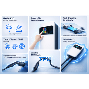 เครื่องชาร์จรถยนต์ไฟฟ้าแบบ2 EV ติดผนัง7KW EU IEC กับ BYD <span class=keywords><strong>MG</strong></span> Kia - Product Image 3