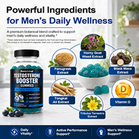 Gummies de soutien maximal de l'endurance à marque privée, booster de testostérone à base d'extraits végétaux
