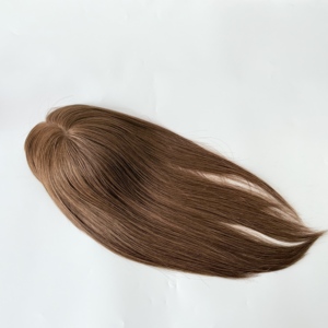 Pelucas de Cabello Natural para Mujer, Mono 5.5*6.5, para Cabello Fino, Color Natural, 130% de Densidad # 4 - Product Image 5