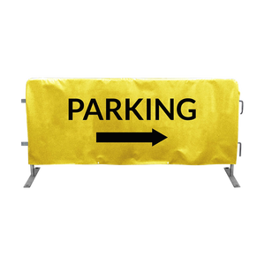 Barrera de vinilo para eventos al aire libre personalizada, valla de barricada, cubierta de control de multitudes, Bandera de impresión, tela, valla de poliéster, bandera flexible - Product Image 3