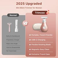 Nuovo Trimmer per Bikini da Donna 2026 - Rasoio Elettrico Piccolo ma Potente, per la Rimozione Indolore dei Peli Pubici e del Pelo Facciale Femminile - Oro