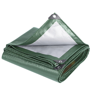 Bâche en PE enduite imperméable 150G, verte et argentée, pour jardin, extérieur, auvent, voile d'ombrage, anti-UV, tissée, pour <span class=keywords><strong>voiture</strong></span>, animaux domestiques, <span class=keywords><strong>chien</strong></span>, maison - Product Image 1