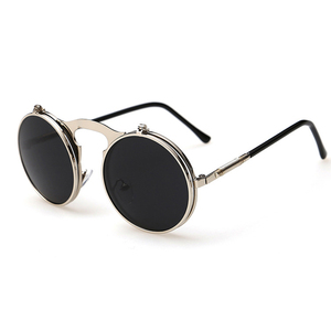 Goitc Punk ronda de <span class=keywords><strong>gafas</strong></span> de sol de las mujeres para hombre de marca de diseñador Flip clásico <span class=keywords><strong>gafas</strong></span> de sol hombre - Product Image 5