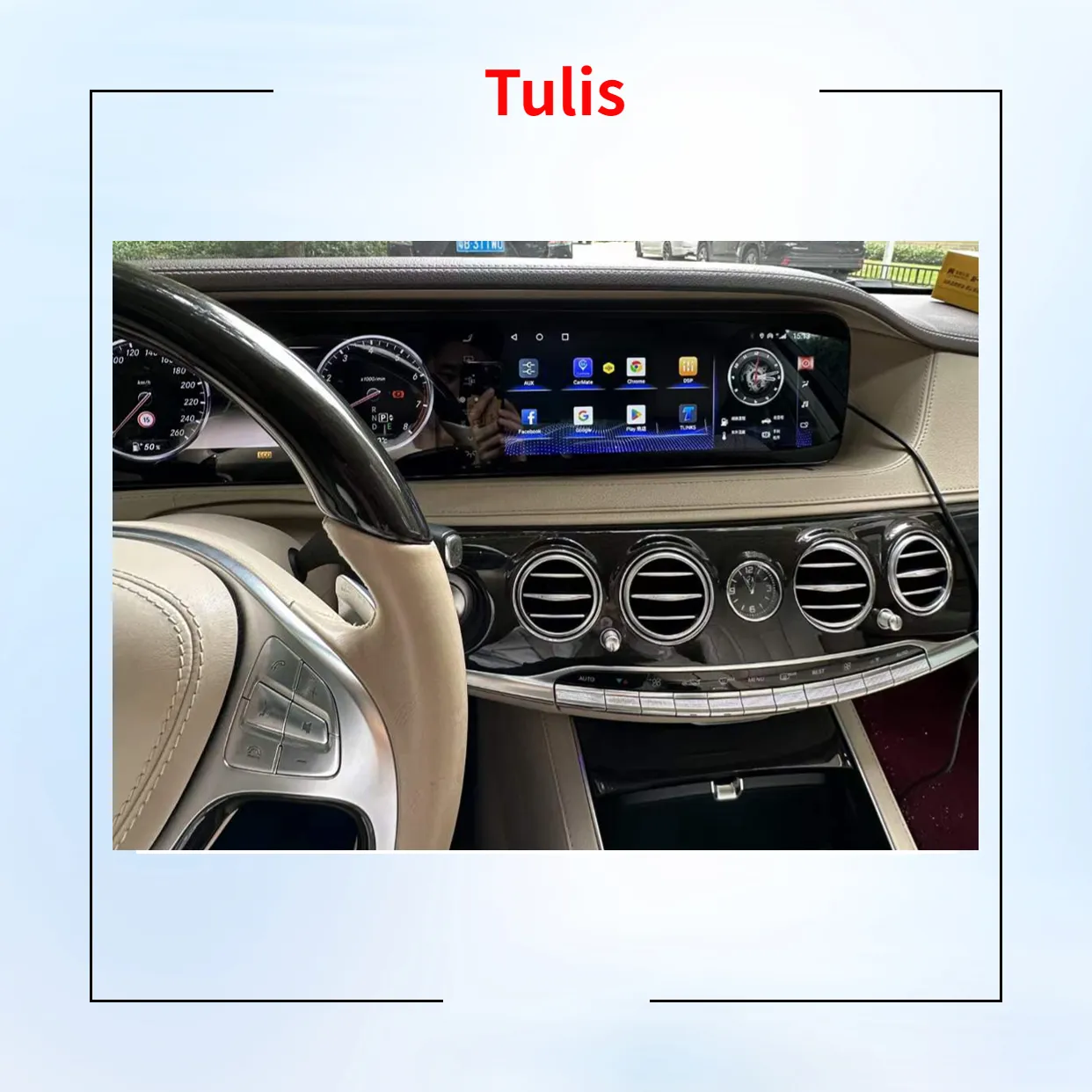 Tulis Auto Dvd-Speler Multimedia Stereo Carplay Auto Bt Android Radio Voor Mercedes Benz S Klasse W222 2013-2018
