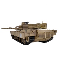 Henglong 3918-1 PRO 1/16 amerikan M1A2 Abrams askeri savaş RC tankı 2.4 duman ses radyo çekim BB uzaktan kumandalı Tank modeli