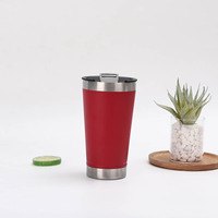 Mug à café isotherme en acier inoxydable 304 de 480 ml, anti-fuite, avec ouvre-bouteille, pour le voyage et l'extérieur, vente en gros transfrontalière