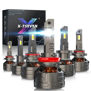 X-7SEVEN KRONOS tabung ganda 12V Maryland LED 9005 H7 160w 12v 36000LM 9006 lampu depan kendaraan pencahayaan