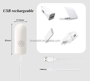 Piccolo e ricaricabile impermeabile da 1.7 pollici con telecomando 10 velocità per masturbazione femminile - Product Image 5