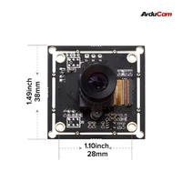 Caméra USB monochrome Arducam 2MP OV2311 avec obturateur, faible distorsion, objectif M12 sans microphone, module Raspberry Pi FXB