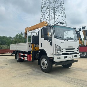Camión de Carga ISUZU 4X2 con Grúa de Brazo Recto de 5 Toneladas, Grúa Recta Montada en Camión, Manipulador de Grúa - Product Image 1
