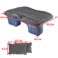 Matelas Pneumatique Gonflable en PVC Moderne et Multifonctionnel, Universel pour Siège de Voiture SUV, Repos sur la Plage, Camping et Voyage en Plein Air