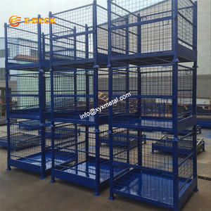 Özelleştirilmiş ağır 1000kg katlanır malzemeler Euro çelik hasır palet kutu - Product Image 6