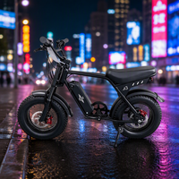 2024 bonne vente 30km-40km gamme gros pneu vélo électrique nouveau 48v 750w batterie moteur rapide cadre en alliage d'aluminium système de frein à disque