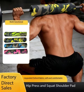 Almohadilla de protección para levantamiento de pesas <span class=keywords><strong>y</strong></span> ejercicios de glúteos, de tela Oxford <span class=keywords><strong>y</strong></span> espuma, para <span class=keywords><strong>cuello</strong></span> <span class=keywords><strong>y</strong></span> hombros, ideal para sentadillas, avances <span class=keywords><strong>y</strong></span> puentes de glúteos. - Product Image 2