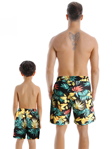 Marca Chaoqi, Venta al por Mayor, MOQ Pequeño, Shorts de Baño Personalizados para Hombre, Diseño con Logotipo Impreso, Shorts de Playa para Surf, Shorts de Baño para Hombre y Niño - Product Image 2