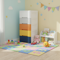 Organiseur de placard moderne pour enfants, séparateur de tiroirs en plastique pour vêtements d'enfants, armoire de rangement en plastique