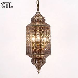 โคมไฟเพดานสไตล์โมร็อกโก ลอฟท์ ย้อนยุค วินเทจ คลาสสิก รัสติก โลหะกลวง แนวอินดัสเทรียล สำหรับห้องครัวและบาร์ - Product Image 2