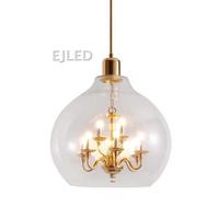 Luminaire suspendu en verre, lustre moderne nordique pour salon, chambre à coucher, salle à manger, restaurant, hôtel, modèle GL0171
